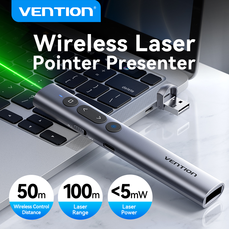 Presentation Remote Laser - Vention مؤشر ليزر لاسلكي مقدم 100