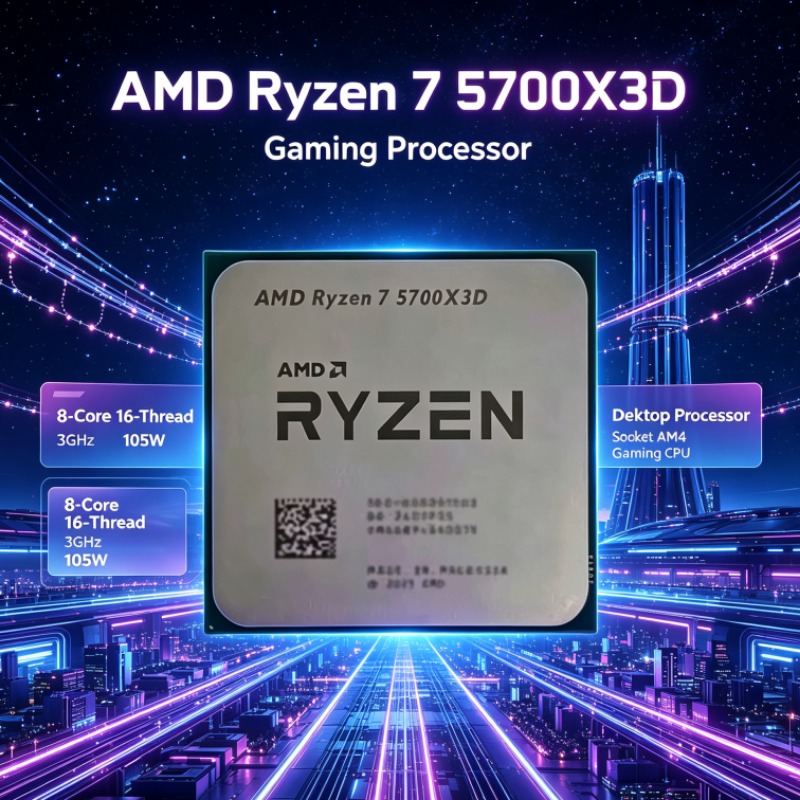 Amd Cpu Ryzen 7 - معالج AMD Ryzen 7 5700X3D للكمبيوتر