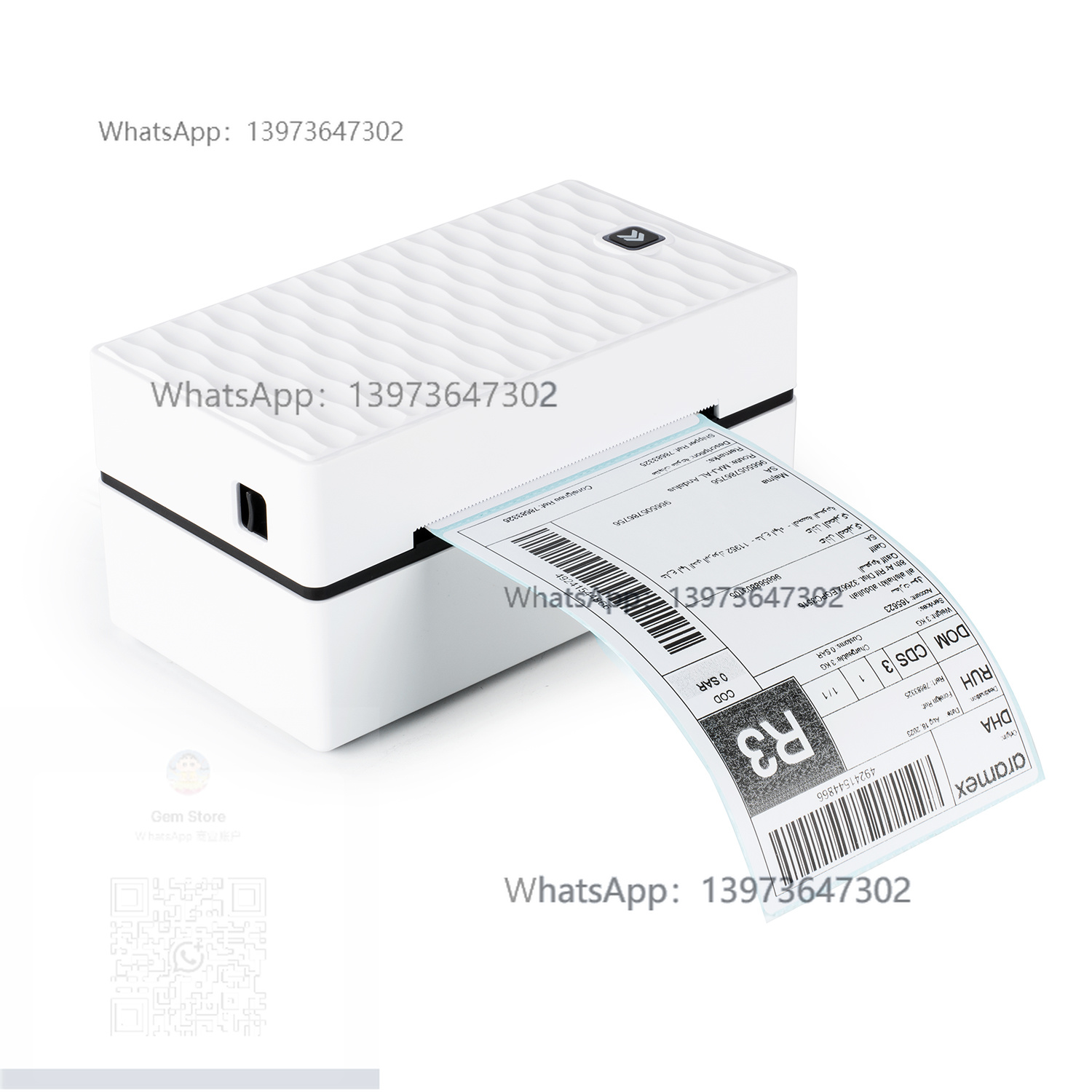 Label Printer Thermal - 4x6 USB بلوتوث طابعة حرارية سطح