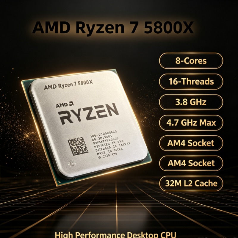 معالج AMD Ryzen 7 5800X R7 580 - مراجعة Amd Cpu Ryzen 7 وسعره