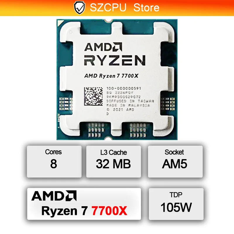 معالج AMD Ryzen 7 7700X بتقنية - مراجعة Amd Cpu Ryzen 7 وسعره